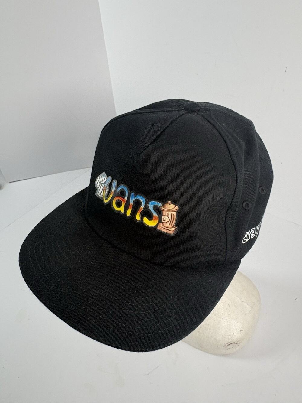Vans x Crayola Black Adjustable Strapback Hat Cap Off The Wall 2022 Adult